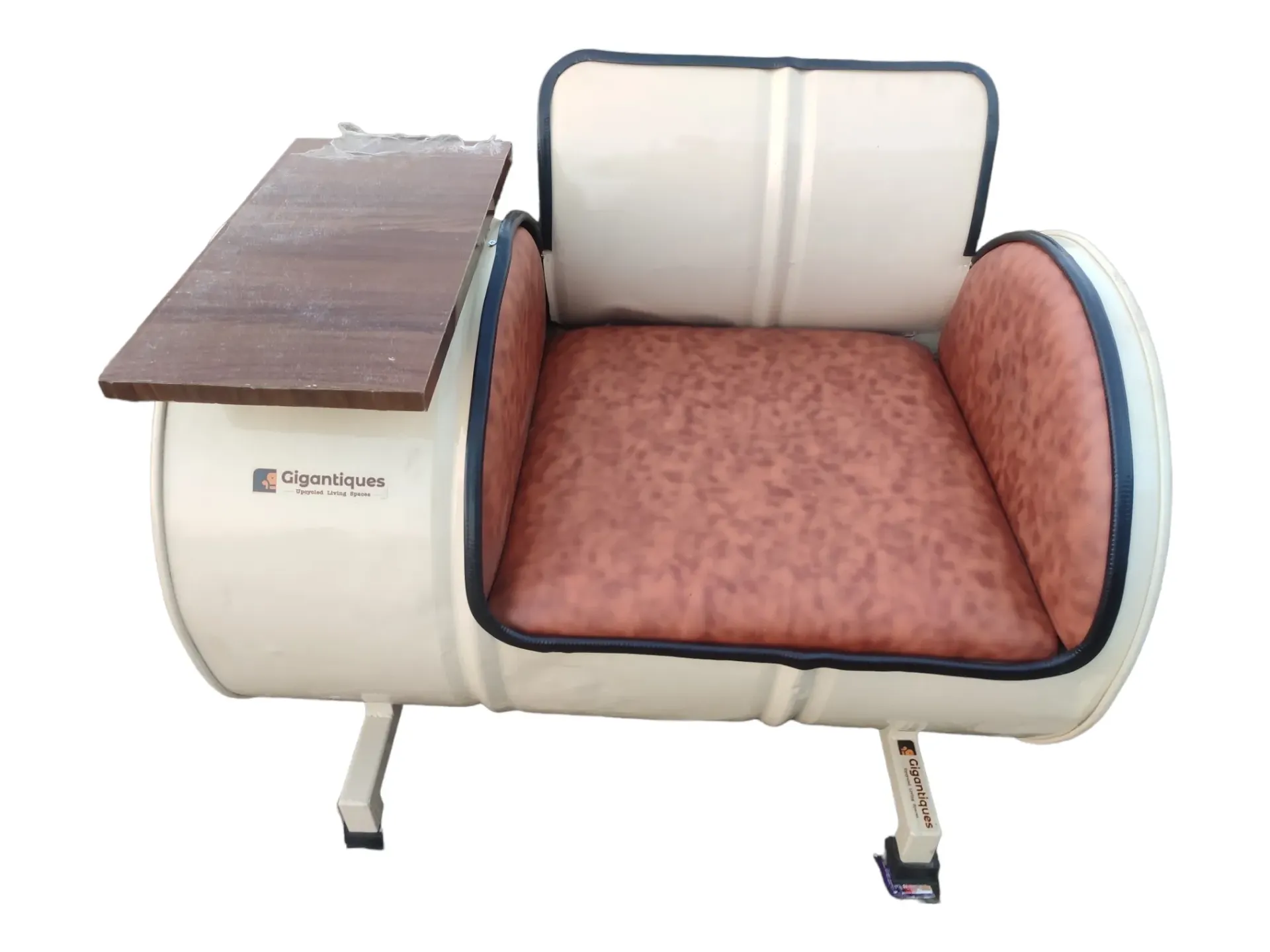 SINGLE SEATER SOFA WTH HANDREST PLANK