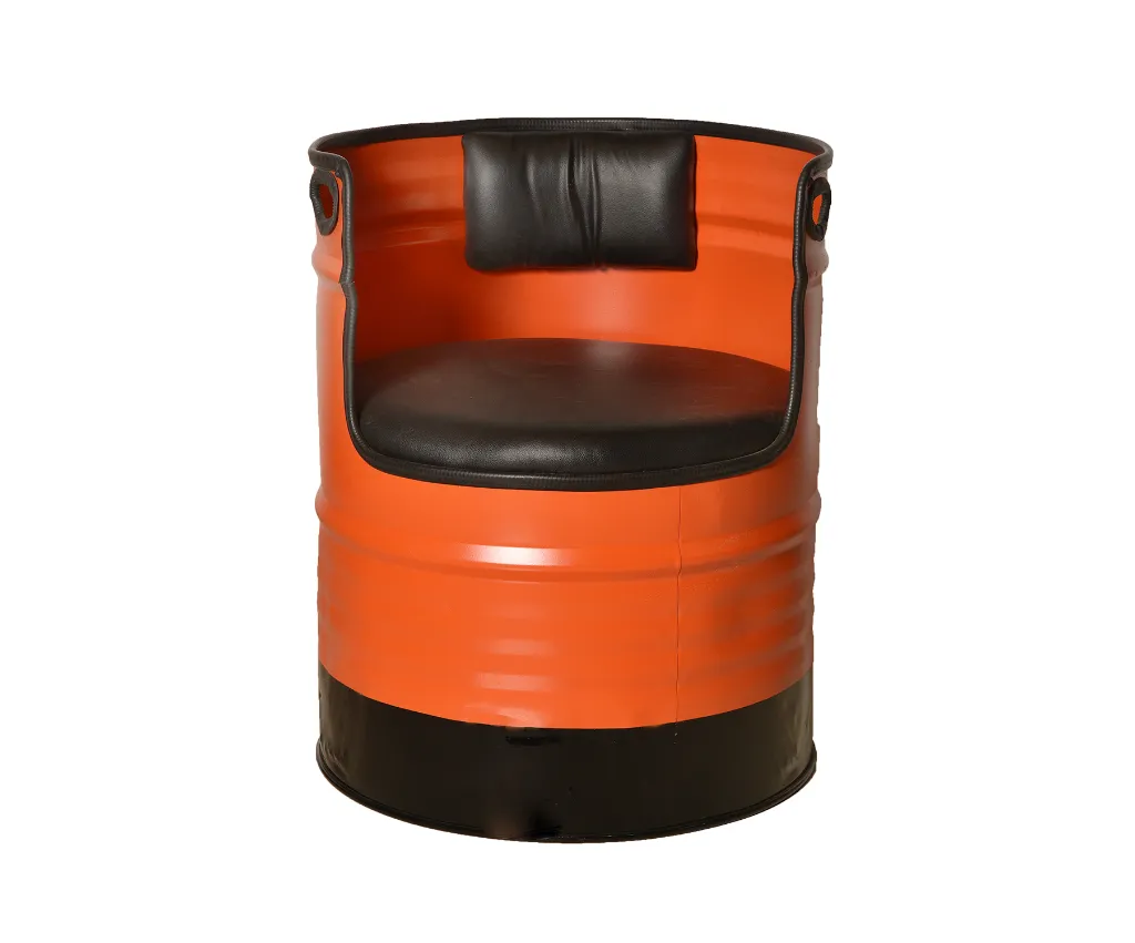 METAL DRUM CHAIR MEDIUM BACKREST COMFORTABLE