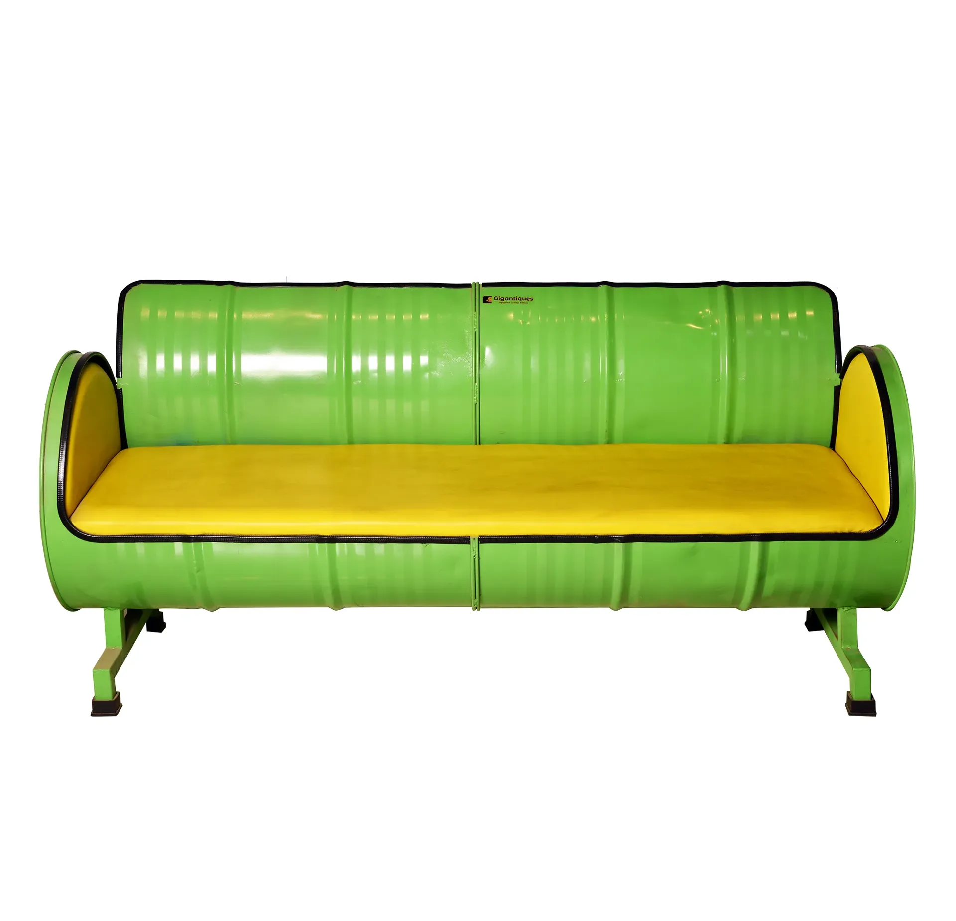 [GD 07] 3 STR SOFA WITH MEATAL BACK